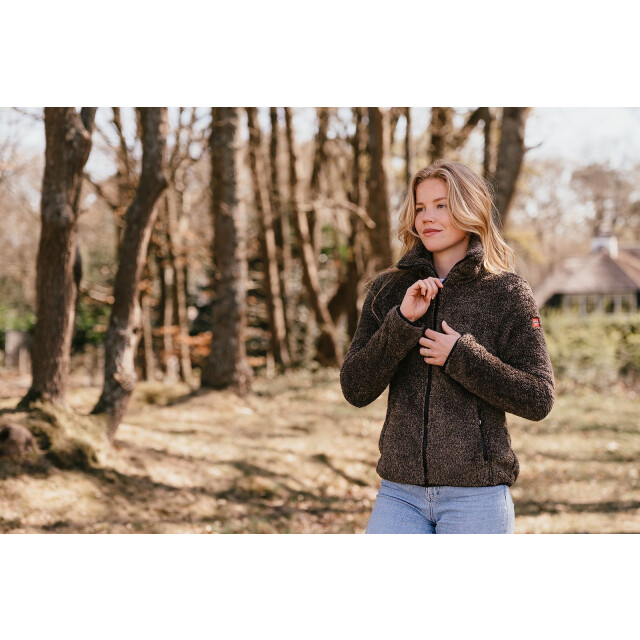 Nordberg evy fleece fleece sweater met rits dames - 072783_870-XXL large