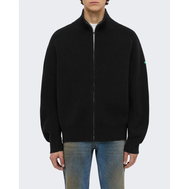 Flaneur Homme Heren badge knit cardigan FKNI048-999 large