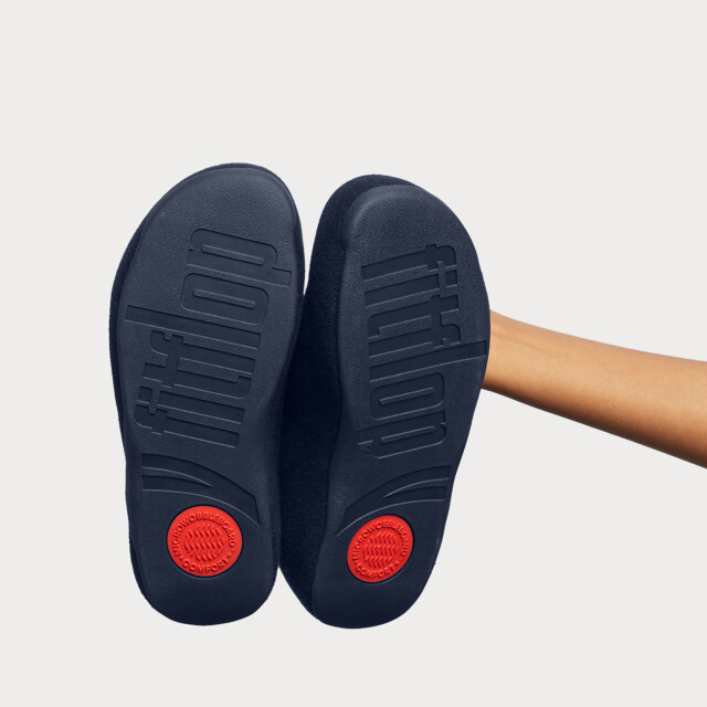 FitFlop Fitflop shuv | pantoffels | sloffen | donker | comfortabel | microwobbleboard-zool technologie EH5 large