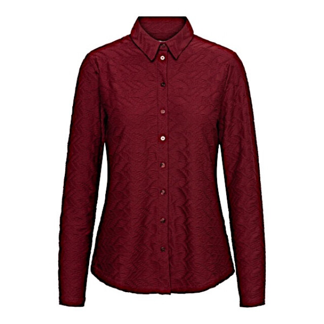 &Co Woman &co women blouse lotte jaquard wine red Lotte Jaquard - Wine Red large