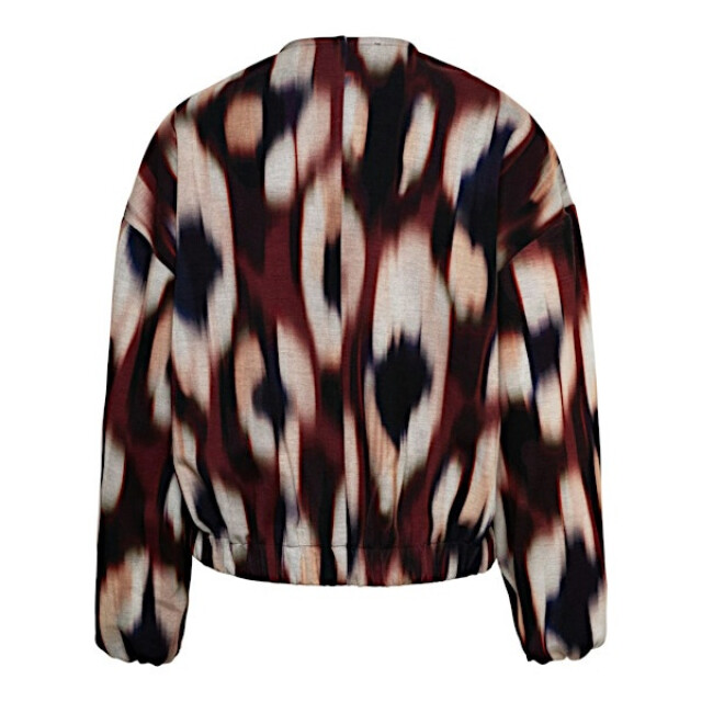 &Co Woman &co women jasje diede faded big wine red multi Diede Faded Big - Wine Red multi large