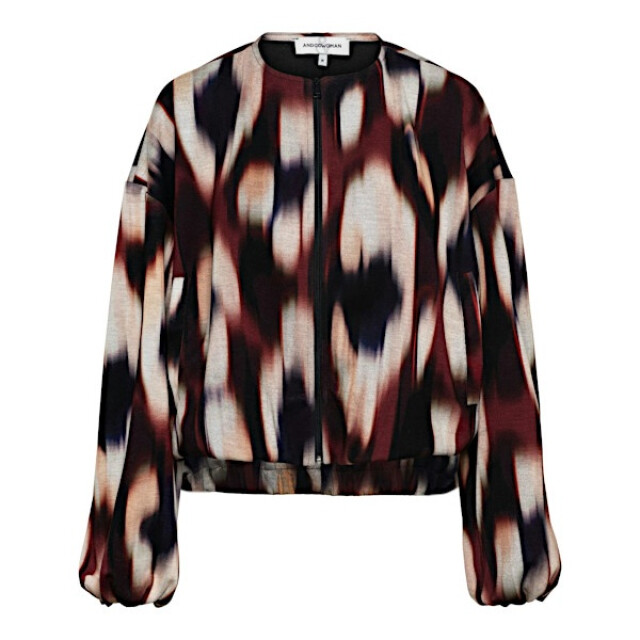 &Co Woman &co women jasje diede faded big wine red multi Diede Faded Big - Wine Red multi large