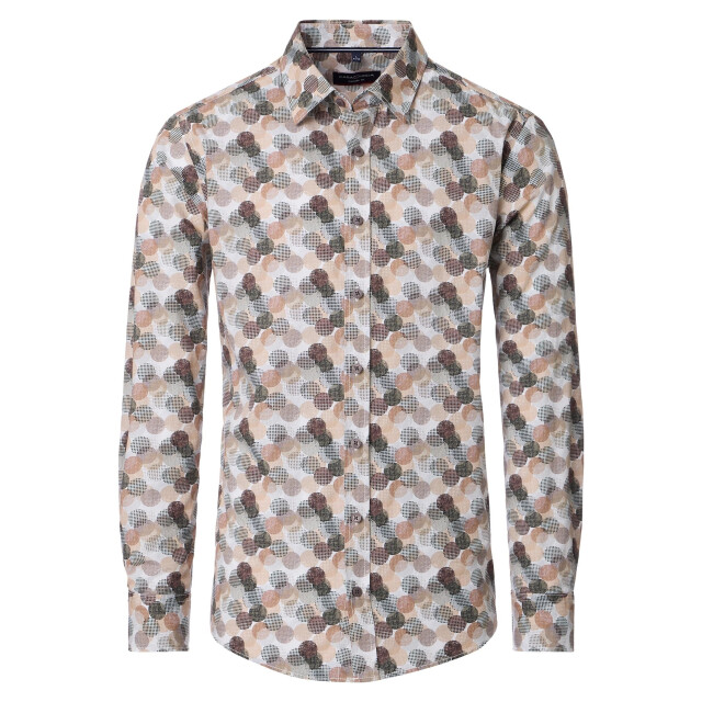 Casamoda Heren overhemd 454487100 200 brown Overhemd 454487100 200Brown large