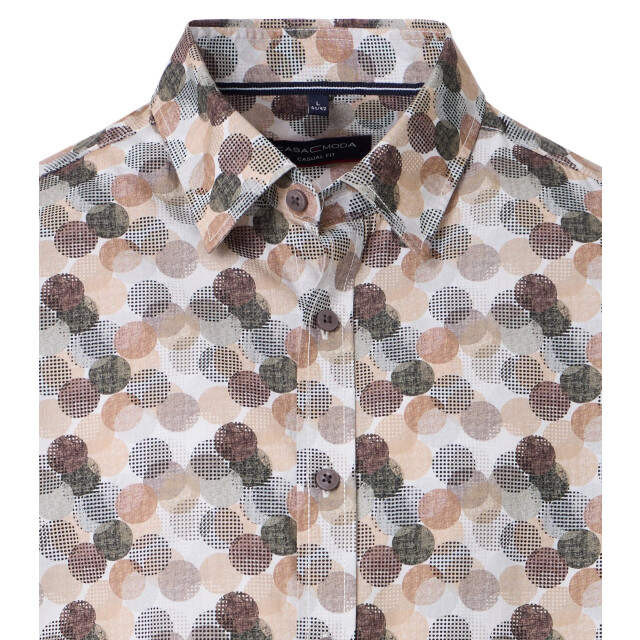 Casamoda Heren overhemd 454487100 200 brown Overhemd 454487100 200Brown large