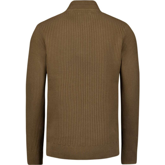 No Excess Pullover half zip rib variation taupe 29230932-044 large