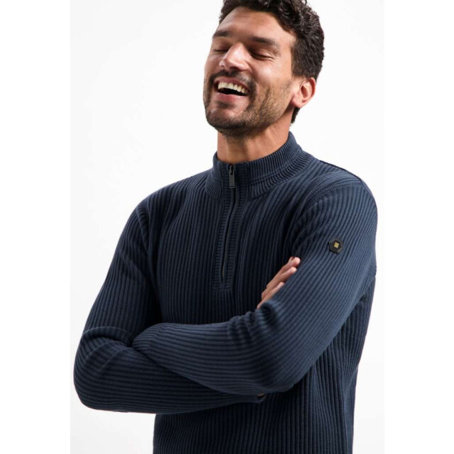 No Excess Pullover half zip rib variation night 29230932-078 large