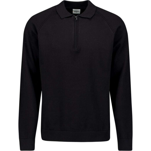 No Excess Pullover polo half zip solid black 29230962SN-020 large