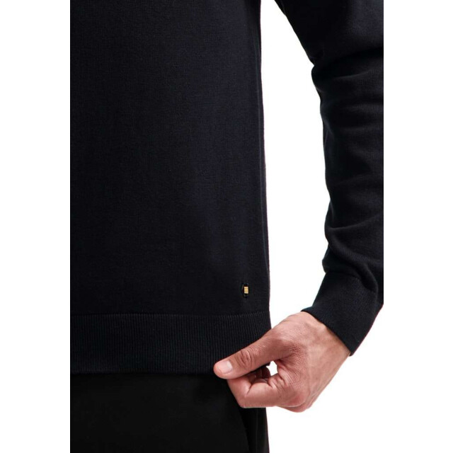 No Excess Pullover polo half zip solid black 29230962SN-020 large