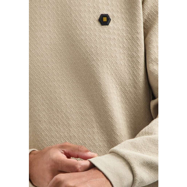 No Excess Sweater crewneck relief melange sand 29100905-015 large