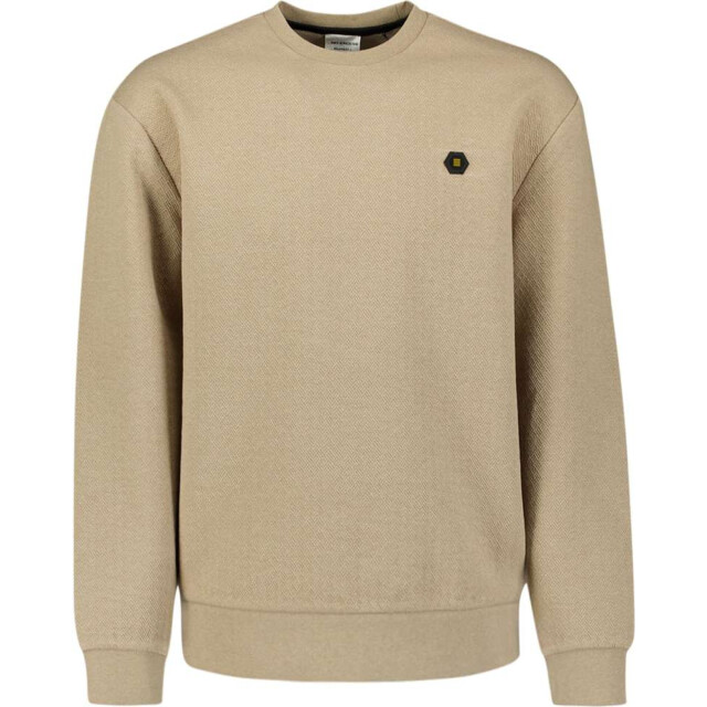 No Excess Sweater crewneck relief melange sand 29100905-015 large