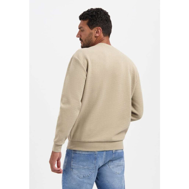 No Excess Sweater crewneck relief melange sand 29100905-015 large