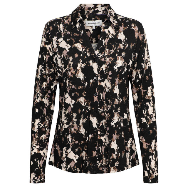 &Co Woman Blouse lange mouw bl389 vayen &Co Woman Blouse lange mouw BL389 VAYEN large
