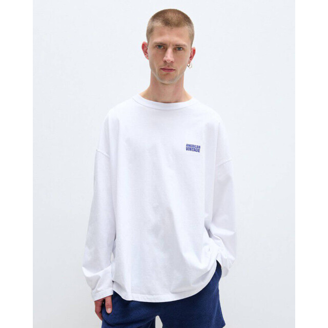 American Vintage T-shirt lange mouw mgix02bh25 American Vintage T-shirt lange mouw MGIX02BH25 large