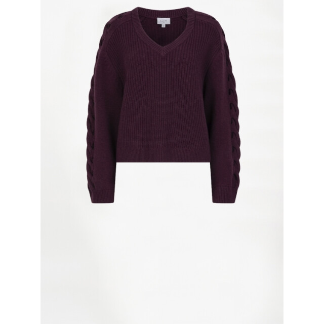 Dante 6 D6 palomo braided sweater D6 Palomo Braided Sweater/7470 Mulberry Red large Dante 6 D6 palomo braided sweater D6 Palomo Braided Sweater/7470 Mulberry Red large