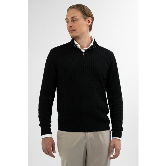 Vercate Half zip cashmere blend - VC-HZ-CMB-BLK large