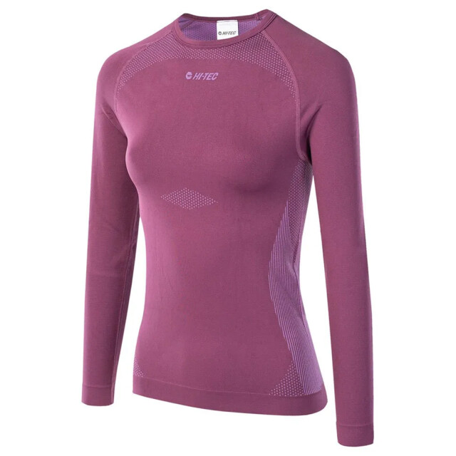 Hi-Tec Dames rair base layer top met lange mouwen UTIG3266_amaranth large