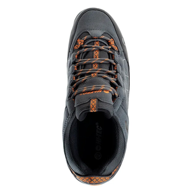 Hi-Tec Heren gelen ii laag waterdichte wandelschoenen UTIG3710_darkgreyblackorange large