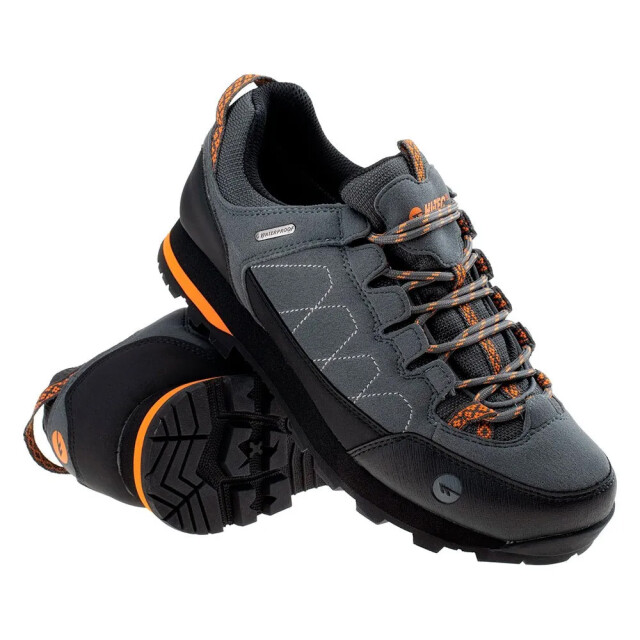 Hi-Tec Heren gelen ii laag waterdichte wandelschoenen UTIG3710_darkgreyblackorange large