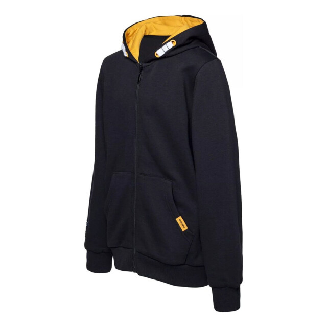 Hi-Tec Kinder/kids volledige rits hoodie UTIG3963_blackflameorange large