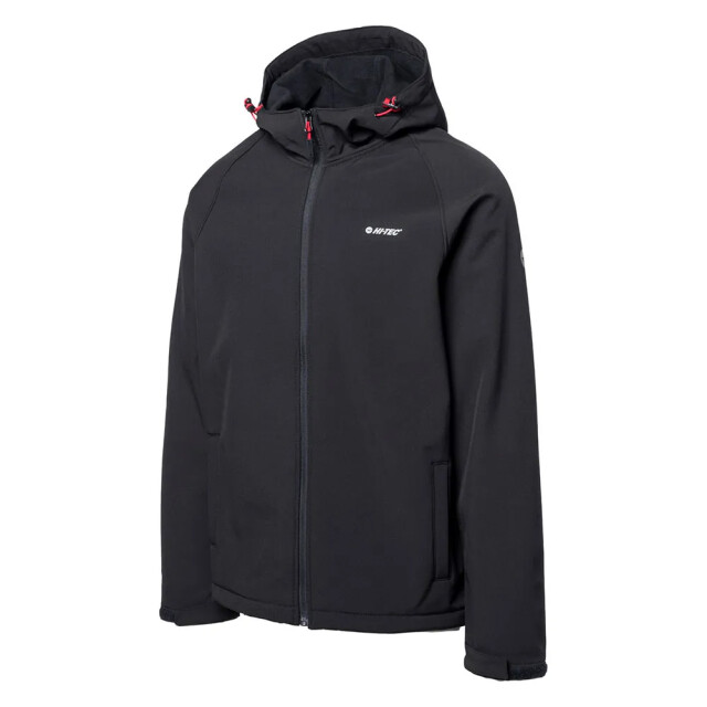 Hi-Tec Unisex neti ii soft shell jas voor volwassenen UTIG4122_blacksalsa large