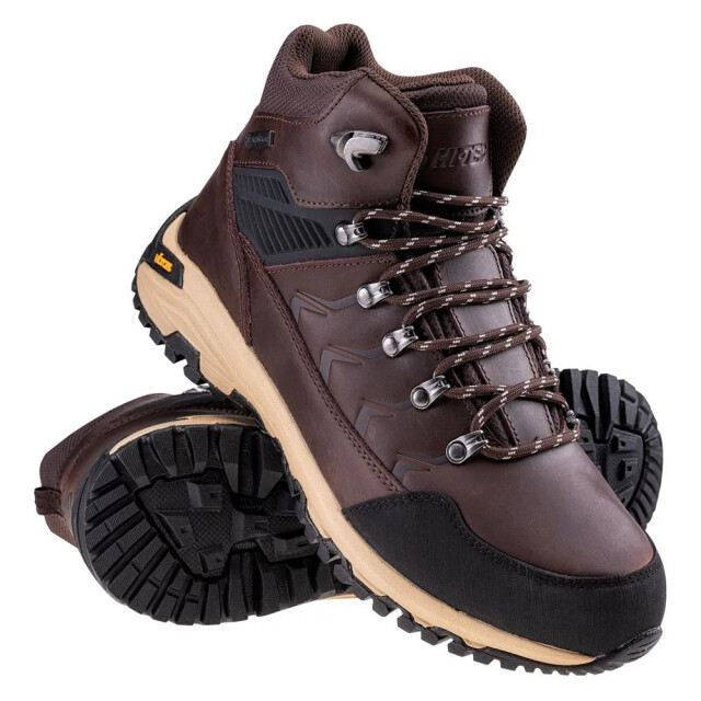 Hi-Tec Heren leknes leren mid cut wandelschoenen UTIG4378_brownblack large