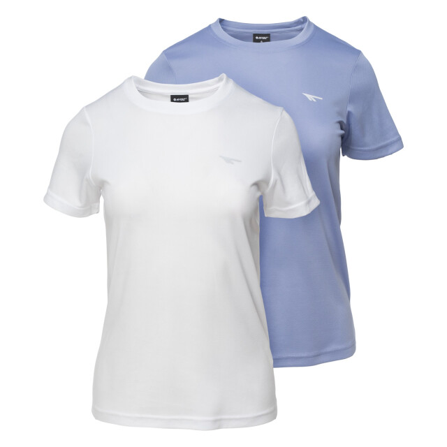 Hi-Tec Dames jodin t-shirt (set van 2) UTIG5283_purplewhite large