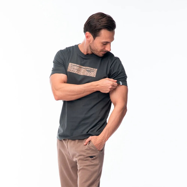 Hi-Tec Heren hamiloni t-shirt UTIG5604_peat large