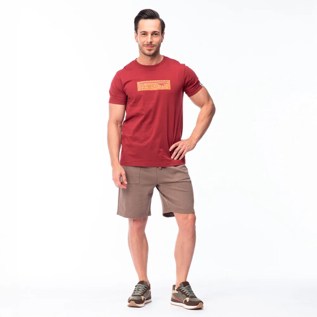 Hi-Tec Heren hamiloni t-shirt UTIG5604_merlot large