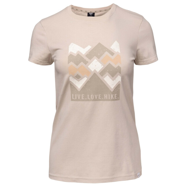 Hi-Tec Dames lady aldys t-shirt met korte mouwen UTIG5637_beige large