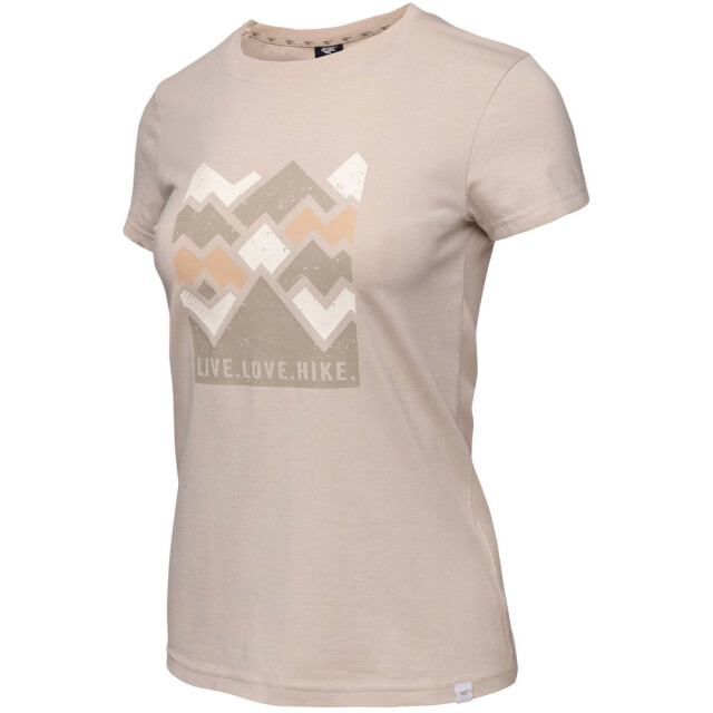 Hi-Tec Dames lady aldys t-shirt met korte mouwen UTIG5637_beige large