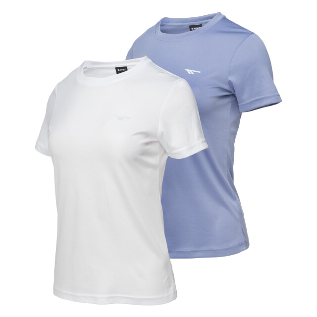 Hi-Tec Dames jodin t-shirt (set van 2) UTIG5283_purplewhite large