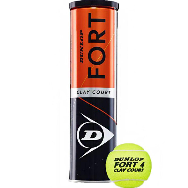 Dunlop Fort clay court tennisballen (set van 4) UTMR78683_green large