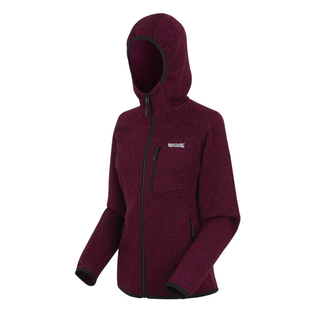 Regatta Dames newhill fleecejas met capuchon UTRG12331_darkpimento large Regatta Dames newhill fleecejas met capuchon UTRG12331_darkpimento large