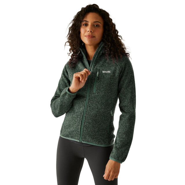 Regatta Dames newhill fleecejas met capuchon UTRG12331_greenhaze large Regatta Dames newhill fleecejas met capuchon UTRG12331_greenhaze large