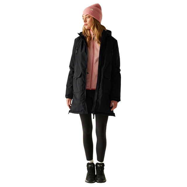 Regatta Dames gwynn geïsoleerde waterdichte jas UTRG12342_black large