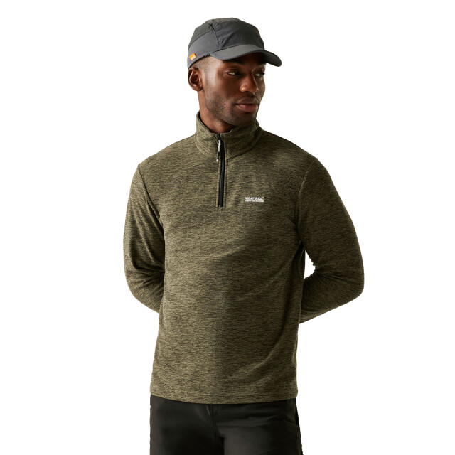 Regatta Heren thompson marl half zip fleecejack UTRG12347_oilgreen large