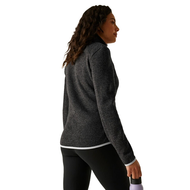 Regatta Dames newhill full zip fleecejack UTRG12326_blackoystermushroom large Regatta Dames newhill full zip fleecejack UTRG12326_blackoystermushroom large