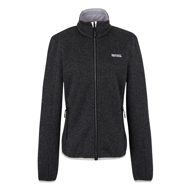 Regatta Dames newhill full zip fleecejack UTRG12326_blackoystermushroom large Regatta Dames newhill full zip fleecejack UTRG12326_blackoystermushroom large