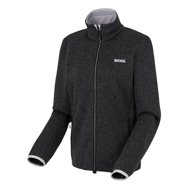 Regatta Dames newhill full zip fleecejack UTRG12326_blackoystermushroom large Regatta Dames newhill full zip fleecejack UTRG12326_blackoystermushroom large