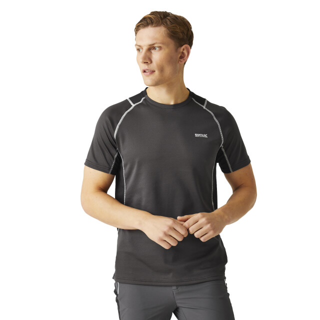 Regatta Heren virda iv t-shirt UTRG9799_ashblack large