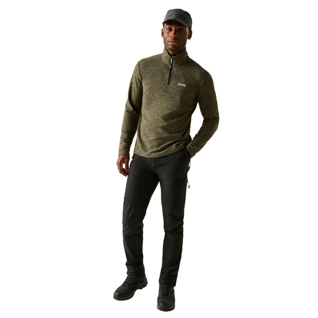 Regatta Heren thompson marl half zip fleecejack UTRG12347_oilgreen large