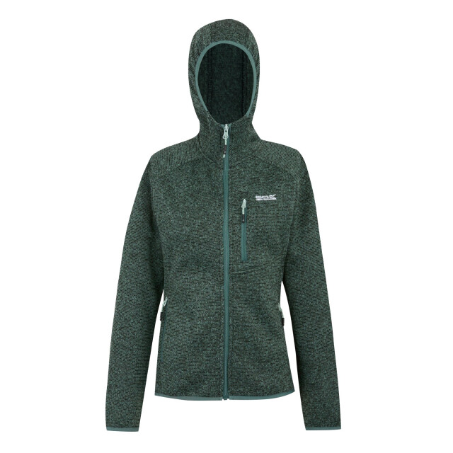 Regatta Dames newhill fleecejas met capuchon UTRG12331_greenhaze large Regatta Dames newhill fleecejas met capuchon UTRG12331_greenhaze large