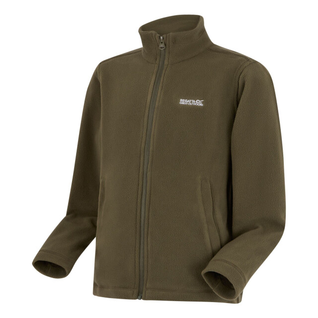 Regatta Groot buitenshuis kinderen/kinderen king ii lichtgewicht full zip fleece jasje UTRG565_olivenight large