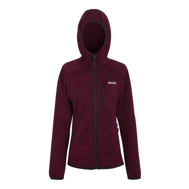Regatta Dames newhill fleecejas met capuchon UTRG12331_darkpimento large Regatta Dames newhill fleecejas met capuchon UTRG12331_darkpimento large