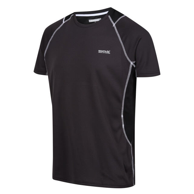 Regatta Heren virda iv t-shirt UTRG9799_ashblack large
