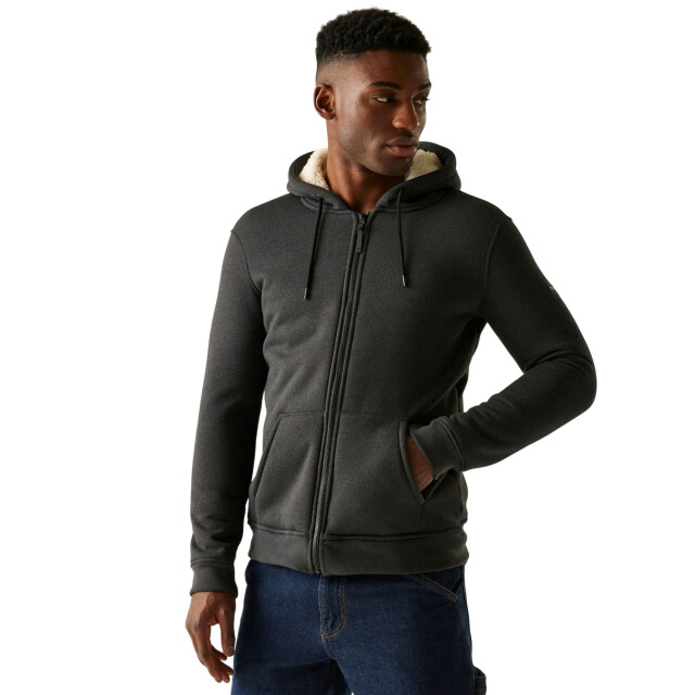 Regatta Heren naddle fleece full zip hoodie UTRG12321_black large Regatta Heren naddle fleece full zip hoodie UTRG12321_black large