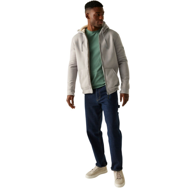 Regatta Heren naddle fleece full zip hoodie UTRG12321_greymarl large Regatta Heren naddle fleece full zip hoodie UTRG12321_greymarl large