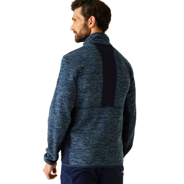 Regatta Heren baslinn fleece jas UTRG12287_moonlightdenimnavymarl large