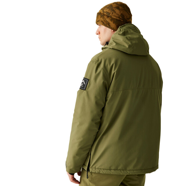 Dare2b Heren freeride ii colour block overhead ski jas UTRG12292_olivegreen large