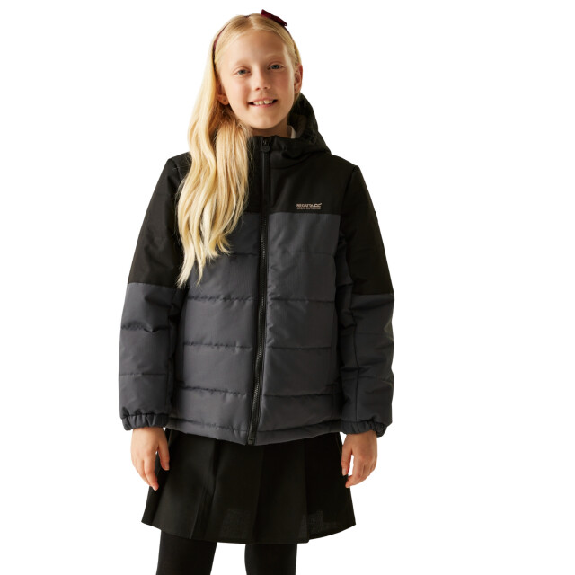 Regatta Lofthouse geïsoleerde jas voor kinderen/kinderen UTRG12310_blacksealgrey large